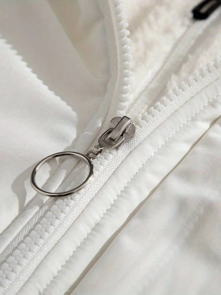 Women’s Warm Zip-Up Winter Jacket | Padded Design for Cold Days