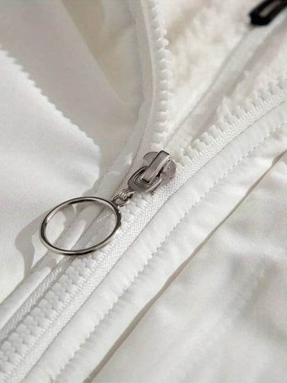 Women’s Warm Zip-Up Winter Jacket | Padded Design for Cold Days