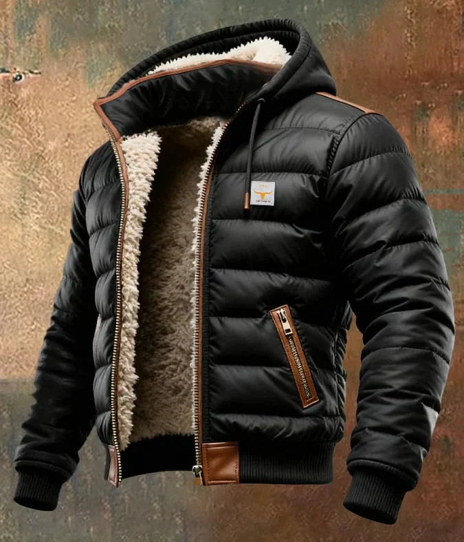 Théo™ | Padded Jacket with Hood & Sherpa Lining