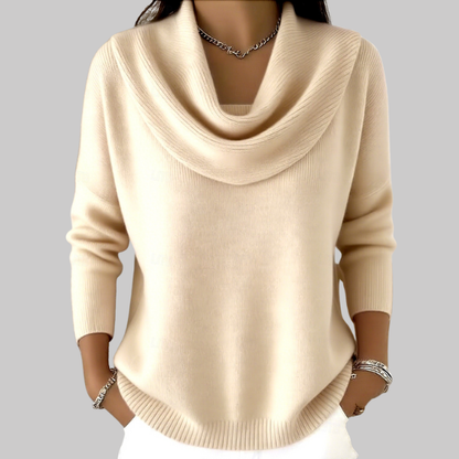 Angeline | Soft Cowl Neck Sweater