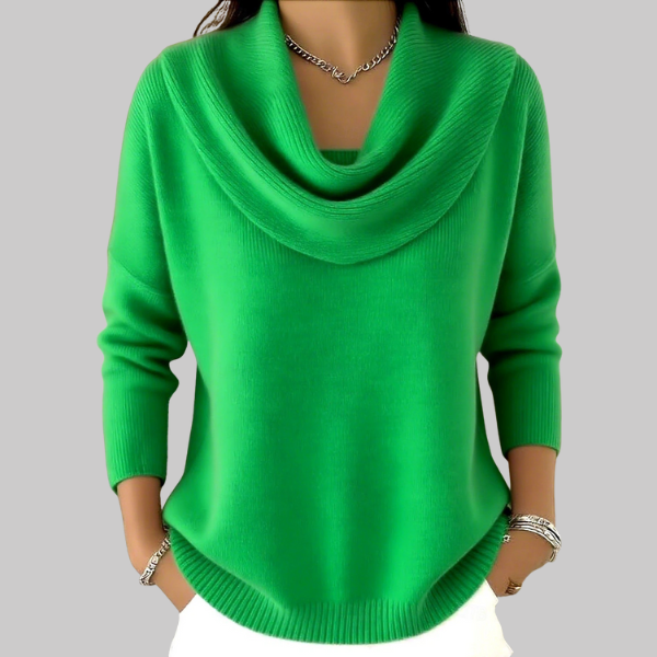 Angeline | Soft Cowl Neck Sweater