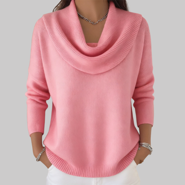 Angeline | Soft Cowl Neck Sweater