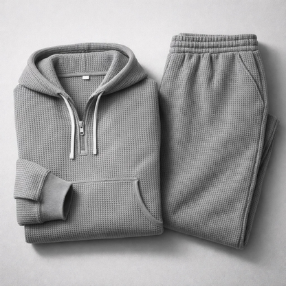 Hudson Waffle-Knit Set