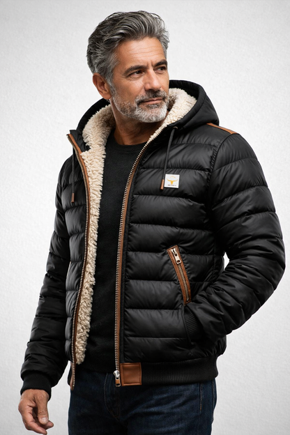 Théo™ | Padded Jacket with Hood & Sherpa Lining