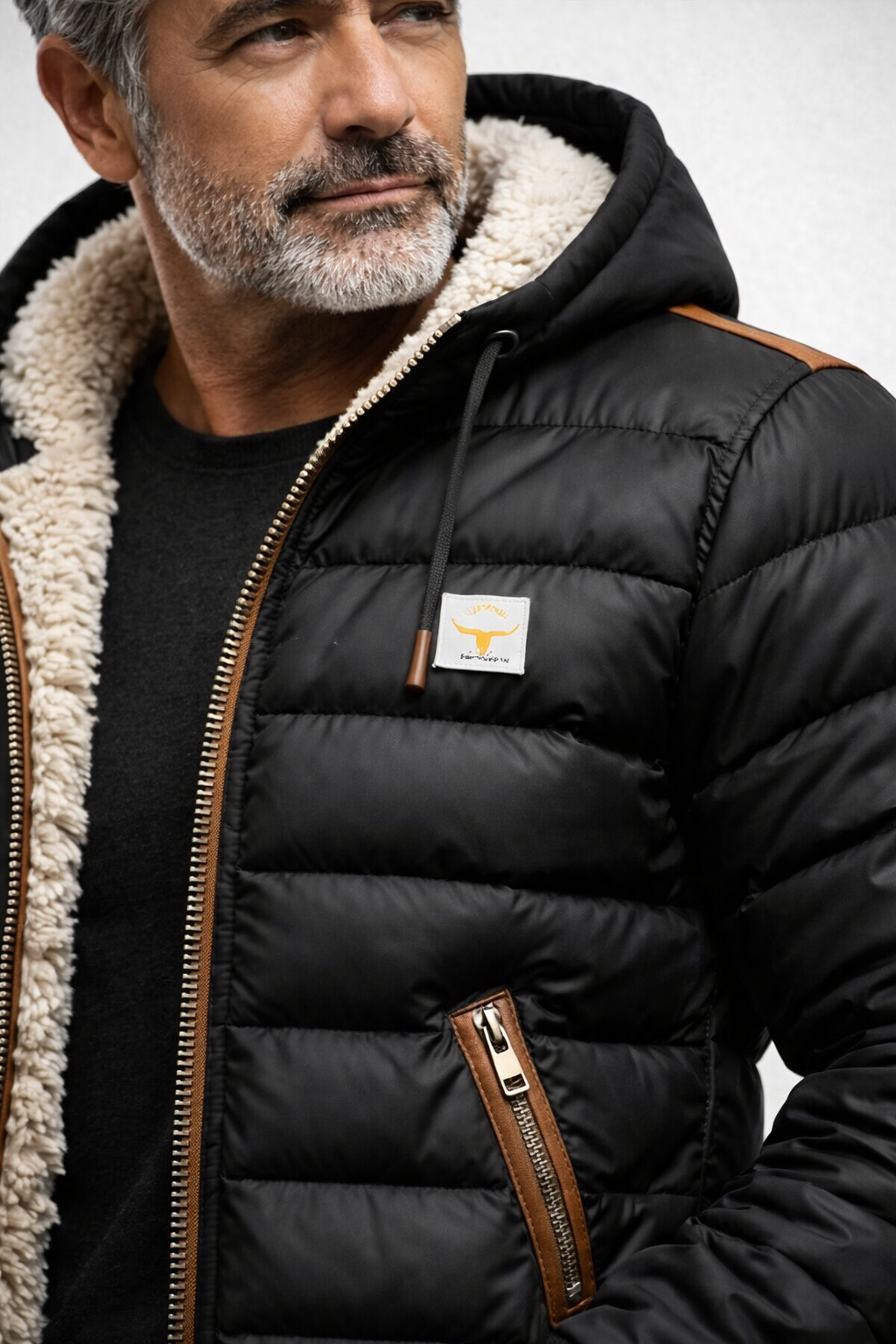 Théo™ | Padded Jacket with Hood & Sherpa Lining