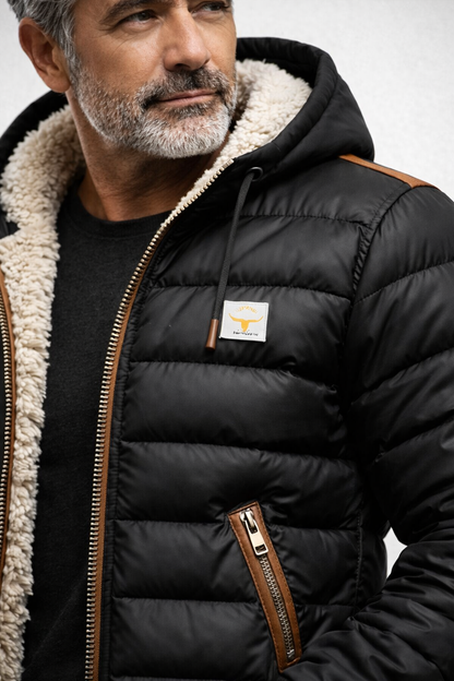 Théo™ | Padded Jacket with Hood & Sherpa Lining