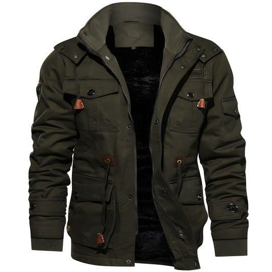 Men’s Tactical Outdoor Jacket – Multi-Pocket and Warm for Everyday Use