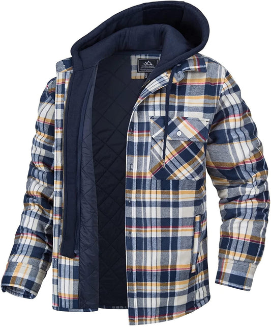 Men’s Checked Hooded Jacket | Casual, Warm and Effortlessly Stylish