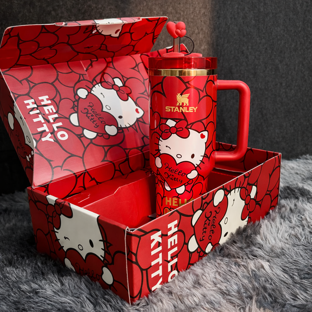 40oz Red Kitty Tumbler