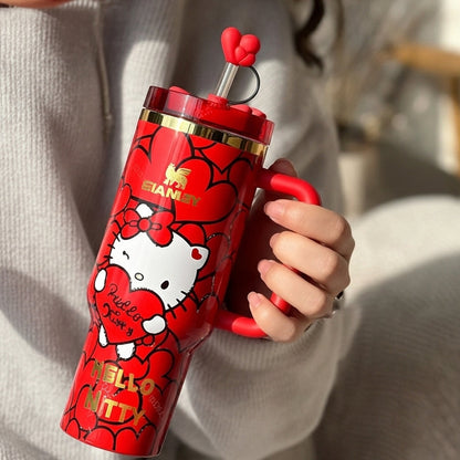 40oz Red Kitty Tumbler