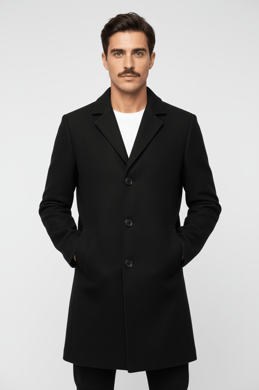 Men’s Classic Winter Trench Coat | Refined Style and Everyday Warmth