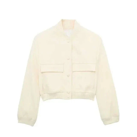 Cropped Bomber Jacket for Women | Modern Edge