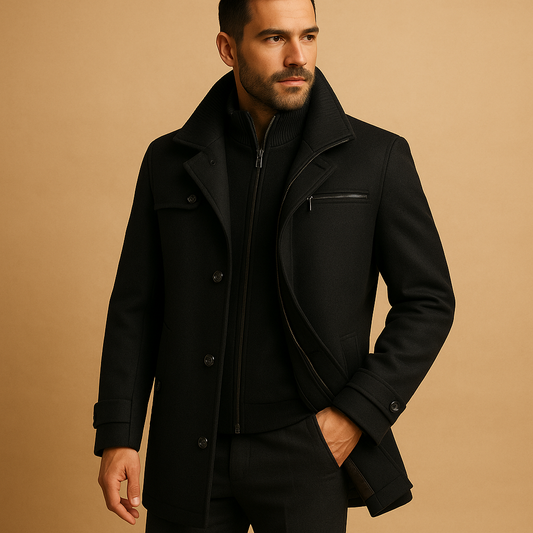 Men’s Waterproof Winter Jacket | Clean Design for Cold-Weather Wear