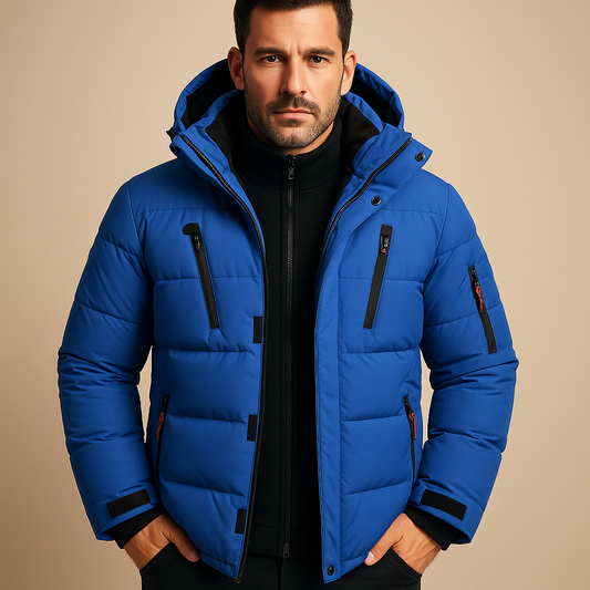 Men's Waterproof Winter Jacket with Warm Lining | Outdoor-Ready Design